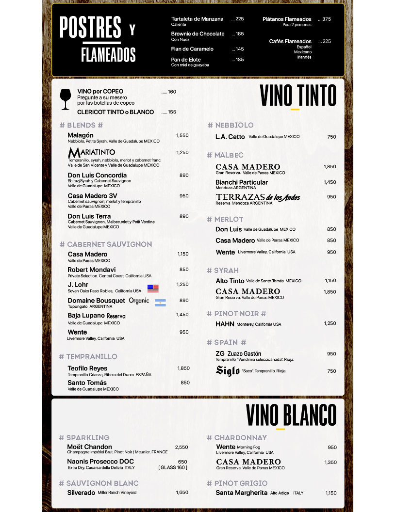 La Casa Country CSL Menu - Image 3