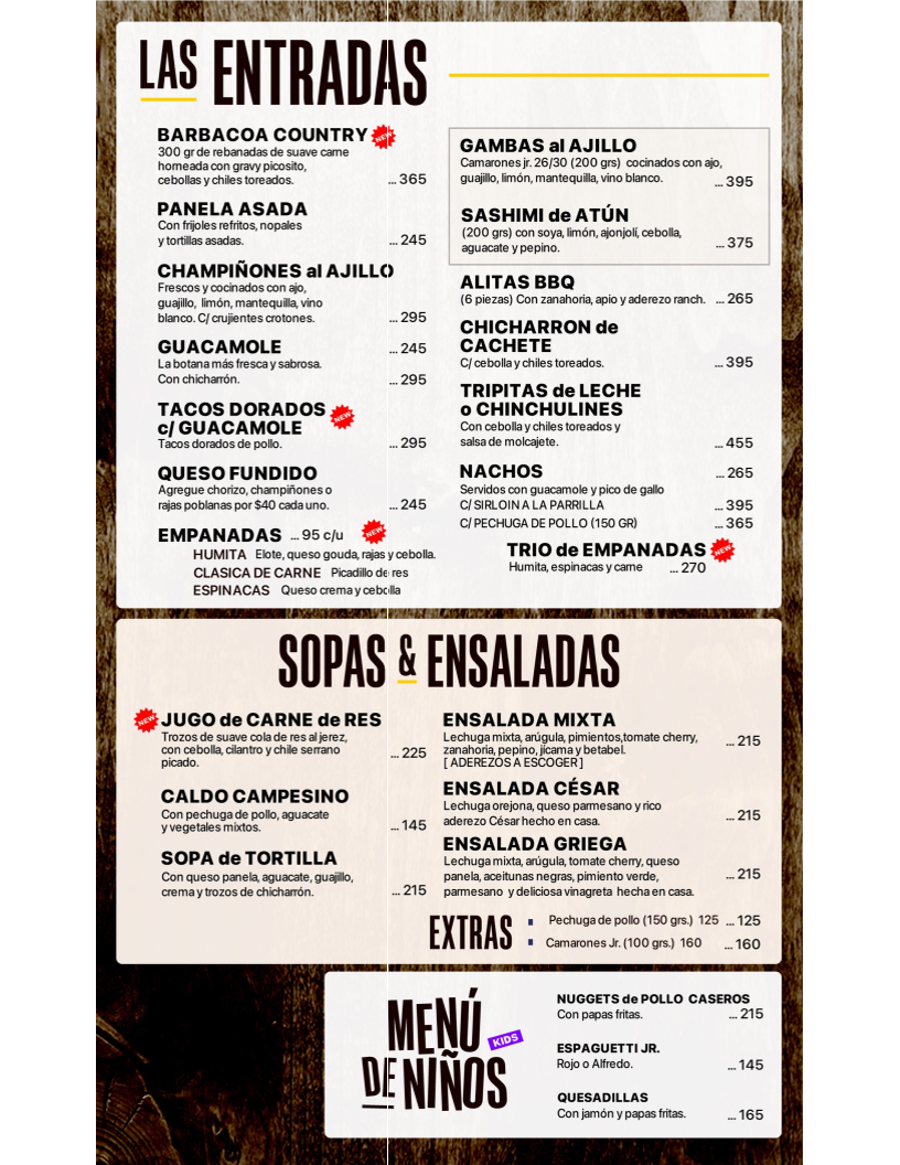 La Casa Country CSL Menu - Image 5